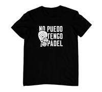 Regalisimos Camiseta para Hombre No Puedo Tengo Pádel Regalo Cumpleaños Navidad Amigo Hermano Novio Padre (FR/ES, Letras, XXL, 3XL, Regular, Regular, Negro)