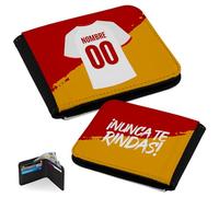 Regalisimos Cartera para Hombre Personalizada Fútbol, Diseño Doble Cara, Ranuras para Tarjetas | Regalos Personalizados Equipo de Fútbol (Camiseta Fútbol, Sevilla)