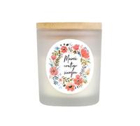 Regalisimos Vela Mamá Contigo Siempre. Vela Aromática Decorativa Casa. Regalo Personalizado con Foto. Vainilla