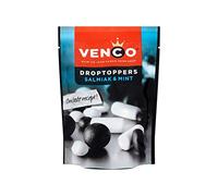 Regaliz de salmiak | Venco | Droptoppers Salmiak & Mint | Peso total 287 gramos