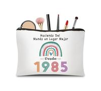 Regalo 40 años Mujer - Bolsa de Maquillaje para cumpleaños, Neceser Fabuloso para Mujer de 40 años, niña, Amiga, Regalo de Fiesta, Bolsa de Aseo para Guardar lápiz（1985）