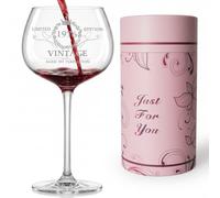 Regalo 50 Años Mujer, Copa de Vino Personalizada con Grabado 1976, 50 Cumpleaños Mujer con Caja de Regalo, Copas de Vino Personalizadas para Mamá, Abuela y Mujeres Especiales