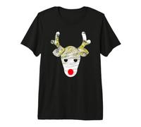 Regalo a Juego para niños y niñas Pijamas de Navidad Rudolph Reno Camiseta Premium