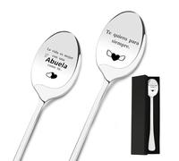 Regalo Abuela Dia De La Madre Regalo de Reyes Para Abuela Original Regalos Abuela 2pcs Cucharas De Café Regalo Abuela CumpleañOs Regalos Para Abuelas Originales