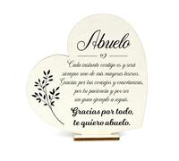 Regalo Abuelos Placa de Madera Corazón Regalo Abuelo Dia Del Padre Regalos para Abuelos Regalos Abuelo Regalo para Abuelo Regalo Abuelos Regalos Originales para Abuelos