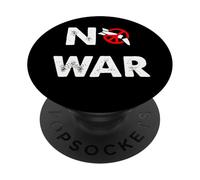 Regalo amante de la paz No War para mujeres y hombres PopSockets PopGrip Adhesivo