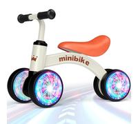 Regalo Bebé 1-2 Años, Bicicleta sin Pedales con 4 Ruedas Luminosas! Correpasillos Bebe 12-24 Meses - Juguete para Niños y Niñas - Regalo Cumpleaños Navidad