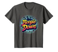 Regalo Bronx Boogie Down Retro para Amantes de la música Urbana Camiseta, Niños, Asfalto, 6 años
