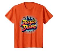 Regalo Bronx Boogie Down Retro para Amantes de la música Urbana Camiseta, Niños, Naranja, 6 años