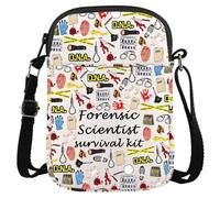 Regalo científico forense, regalo para investigador científico, criminólogo, bolsa de viaje, kit de supervivencia científica forense, Forensic Scientist Cr Eu, Estuche de cosméticos con impresión