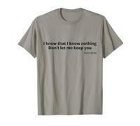 Regalo clásico de Sócrates Dont Let Me Keep You Antigua Grecia Camiseta