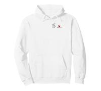 Regalo con Monograma de corazón Inicial S, Sudadera con Capucha