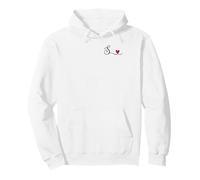 Regalo con Monograma de corazón Inicial S Sudadera con Capucha