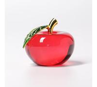 Regalo creativo Decoración de cristal Regalo de graduación Regalo de Navidad Fruta Regalo Una decoración del hogar, Rojo, 50x50x46mm
