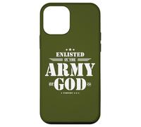 Regalo cristiano para soldado versículo de la Biblia Escrituras Ejército de Dios Carcasa para iPhone 12 mini