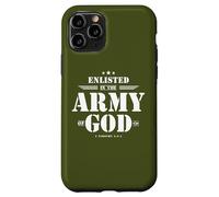 Regalo cristiano para soldado versículo de la Biblia Escrituras Ejército de Dios Carcasa para iPhone 11 Pro