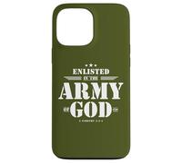 Regalo cristiano para soldado versículo de la Biblia Escrituras Ejército de Dios Carcasa para iPhone 13 Pro Max