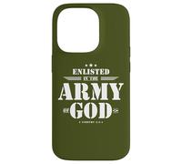 Regalo cristiano para soldado versículo de la Biblia Escrituras Ejército de Dios Carcasa para iPhone 14 Pro