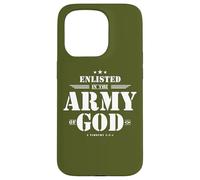Regalo cristiano para soldado versículo de la Biblia Escrituras Ejército de Dios Carcasa para iPhone 15 Pro