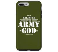 Regalo cristiano para soldado versículo de la Biblia Escrituras Ejército de Dios Carcasa para iPhone 7 Plus/8 Plus