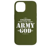 Regalo cristiano para soldado versículo de la Biblia Escrituras Ejército de Dios Carcasa para iPhone 14