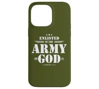 Regalo cristiano para soldado versículo de la Biblia Escrituras Ejército de Dios Carcasa para iPhone 14 Pro Max