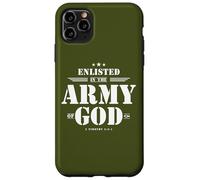 Regalo cristiano para soldado versículo de la Biblia Escrituras Ejército de Dios Carcasa para iPhone 11 Pro Max