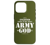 Regalo cristiano para soldado versículo de la Biblia Escrituras Ejército de Dios Carcasa para iPhone 16 Pro
