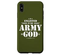 Regalo cristiano para soldado versículo de la Biblia Escrituras Ejército de Dios Carcasa para iPhone XS Max