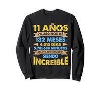 Regalo cumpleaños 11 años increíble niño niña Divertido Sudadera