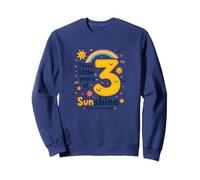 Regalo de 3er cumpleaños de Three Little Years of Sunshine Sudadera, Unisex para Adultos, Azul Marino, XL
