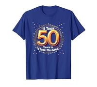 Regalo de 50 cumpleaños: tomó 50 años lucir Tan Bien Camiseta, Hombre, Azul Real, 3XL