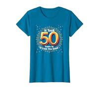 Regalo de 50 cumpleaños: tomó 50 años lucir Tan Bien Camiseta, Mujer, Zafiro, XXL