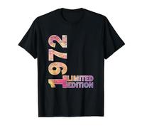 Regalo de 53 cumpleaños para Mujeres Nacidas en 1972 cumpliendo 53 años Camiseta gráfica económica, Hombre, Negro, M