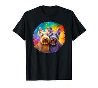 Regalo de acuarela Splash I Love My Scottish Terrier Dogs Camiseta