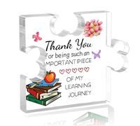 Regalo de agradecimiento para el día de agradecimiento al profesor, placa acrílica de rompecabezas para profesores, regalos de fin de año, regalo para mentor, graduación, jubilación, regalo de