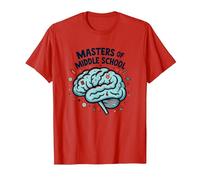 Regalo de Agradecimiento para Maestros de Escuela Secundaria Camiseta, Hombre, Rojo, 3XL