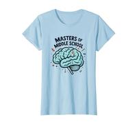 Regalo de Agradecimiento para Maestros de Escuela Secundaria Camiseta, Mujer, Azul Bebé, 3XL