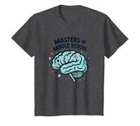 Regalo de Agradecimiento para Maestros de Escuela Secundaria Camiseta, Niños, Jaspeado Oscuro, 2 años