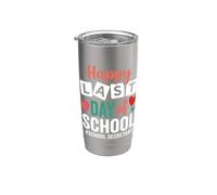 Regalo de agradecimiento para secretario escolar del último día de escuela Vaso térmico de acero inoxidable de doble pared