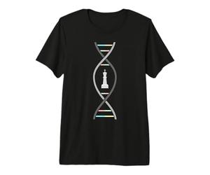 Regalo de ajedrez con Figura de ajedrez Reina para Hombres con DNS Camiseta Premium