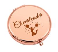 Regalo de animadora para chicas adolescentes, regalo de agradecimiento, espejo de maquillaje compacto para mujeres, regalo de animadora para amig