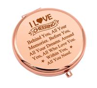 Regalo de animadora para ni as, espejo de maquillaje compacto para animadoras, amigas animadoras, regalos de animadoras para el equipo, regalo de