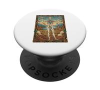 Regalo de Artista de Ciencia de geometría de Leonardo Da Vinci para Hombre de Vitruvio PopSockets PopGrip Adhesivo
