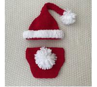 Regalo de Bautizo, Conjunto de Ropa Temática para Estudio Fotográfico, para el Primer Mes y 100 del Bebé, Conjunto Navideño, Accesorios para Fotografía, y Conjunto de Punto de 2 Piezas