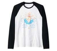 Regalo de Boda hindú para Artistas Indios Diosa Saraswati Mata Camiseta Manga Raglan