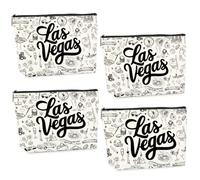 Regalo de boda, regalo de cumpleaños, profesor, enfermera, jubilación, regalo para mujeres, bolsa de maquillaje, bolsa de cosméticos para mujeres, 4 unidades LasVegas, 9.8x7.2x2 inches