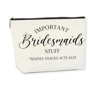 Regalo de boda, regalo de cumpleaños, profesor, enfermera, jubilación, regalo para mujeres, bolsa de maquillaje, bolsa de cosméticos para mujeres, Cosas importantes para damas de honor, 9.8x7.2x2