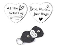 Regalo de bolsillo para mujeres, regalos de condolencias por la pérdida de un ser querido, llavero conmemorativo de duelo, regalo para la pérdida de la madre, padre, moneda de doble cara, regalos