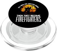 Regalo de Bombero Todos los Hombres Son Iguales Algunos apagan Fuego PopSockets PopGrip para MagSafe
